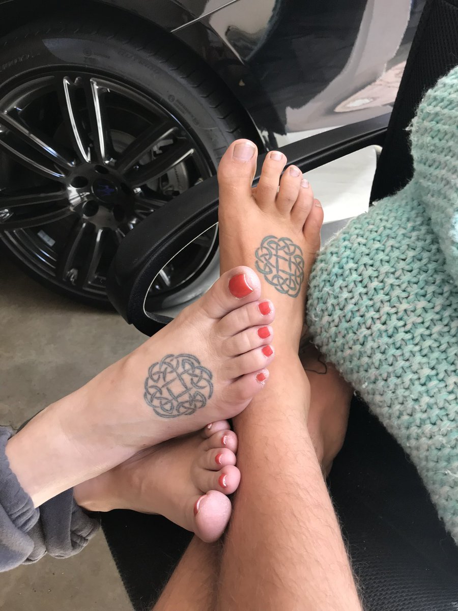 Several years ago, on Mother's Day, my son and I got these matching tattoos on our feet. It’s a Celtic eternity knot. Symbolizing that we will be connected eternally. We carefully picked it to represent our eternal love and our eternal bond. 💔😞