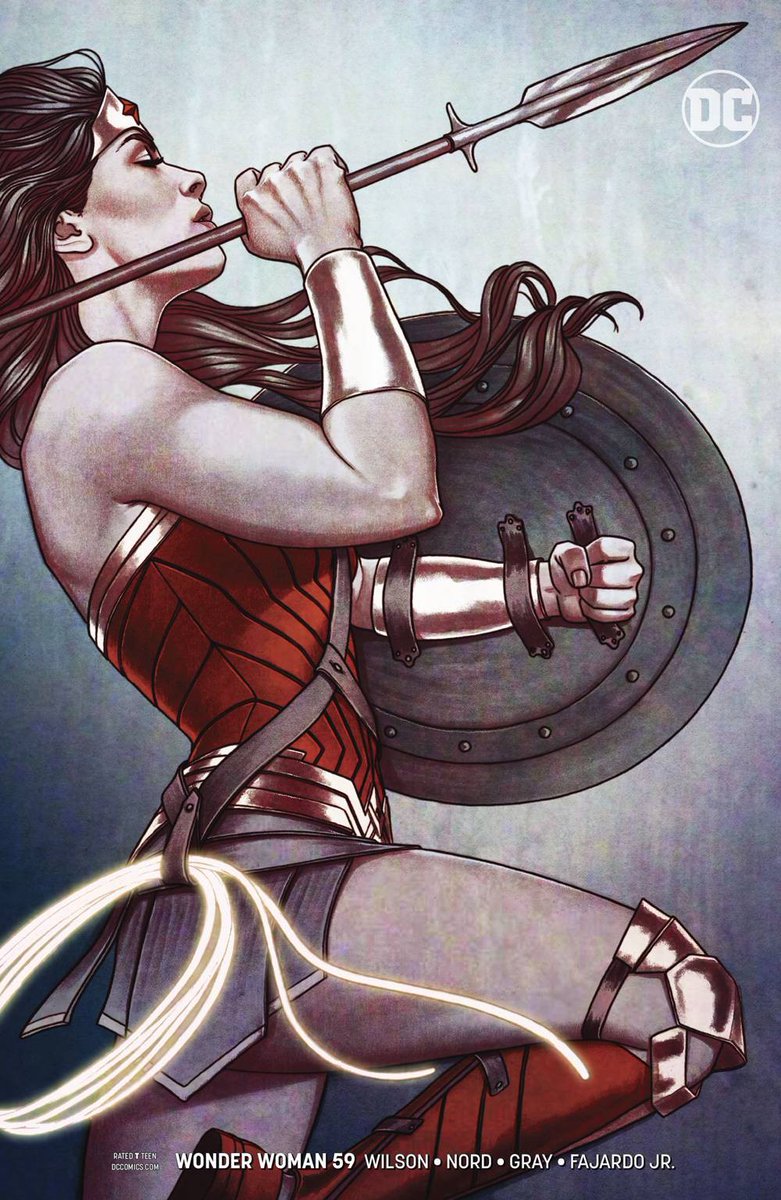 CayugaProd's tweet photo. Las portadas de cómic de la artista Jenny Frison para #WonderWoman son fabulosas. A la altura de tan influyente y majestuoso personaje...

#JennyFrison #DCComics #WilliamMoultonMarston https://t.co/rygnOswF8V