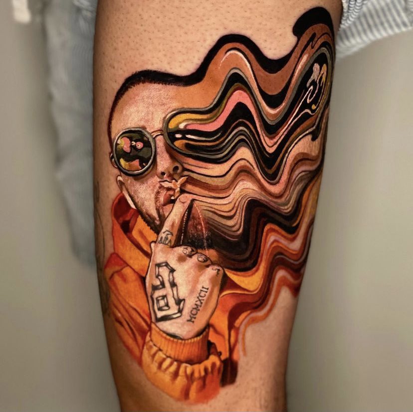 Mac Miller tattoo by Marek Hali  Post 28538