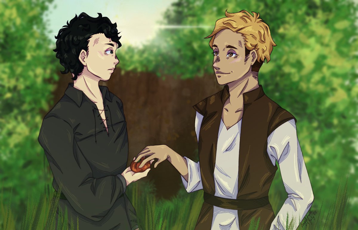 My piece for the <a href="/hqfantasybb/">HQ!! Fantasy Big Bang</a> !! 

I had the pleasure to work with <a href="/waitwhatholdup1/">It'sBee</a>, whos fic will be linked in the replies! 

#haikyuu #sakuatsu #fantasyau