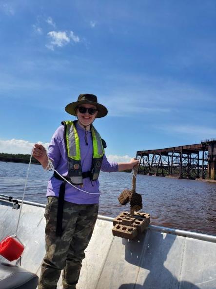SERCinvasions's tweet photo. #GLISSNet - Great Lakes Invasives Sentinel Site Network - deployed 60 benthic collectors in the St Louis River, Duluth for Sept the sampling event.  Oyster crates - filled with dead sterile oyster shell - and Hester Dendy samplers provide habitat for benthic inverts. 📷M Noble https://t.co/cv1XrCSkDf