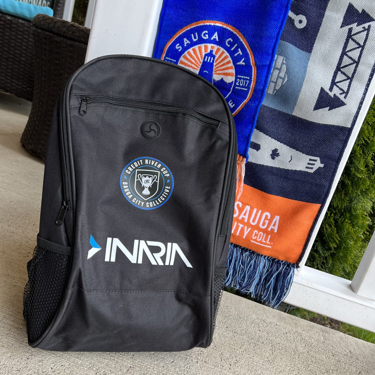 CreditRiverCup's tweet photo. Need to pick up your #CreditRiverCup fundraiser bag or scarf? 

We’ll have them available at the ProStars match tonight along with a limited amount of SCC scarves for sale.

💙 | https://t.co/QFGWFaWZG7 https://t.co/ytjHJiCGce