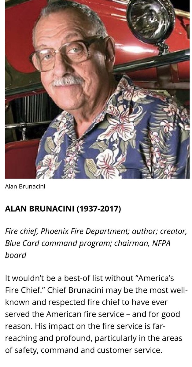 The influence of Chief Brunacini being honored and recognized. #Brunacini #BlueCard #MrsSmith #BeNice #CustomerService #Firefighter firerescue1.com/leadership/art…