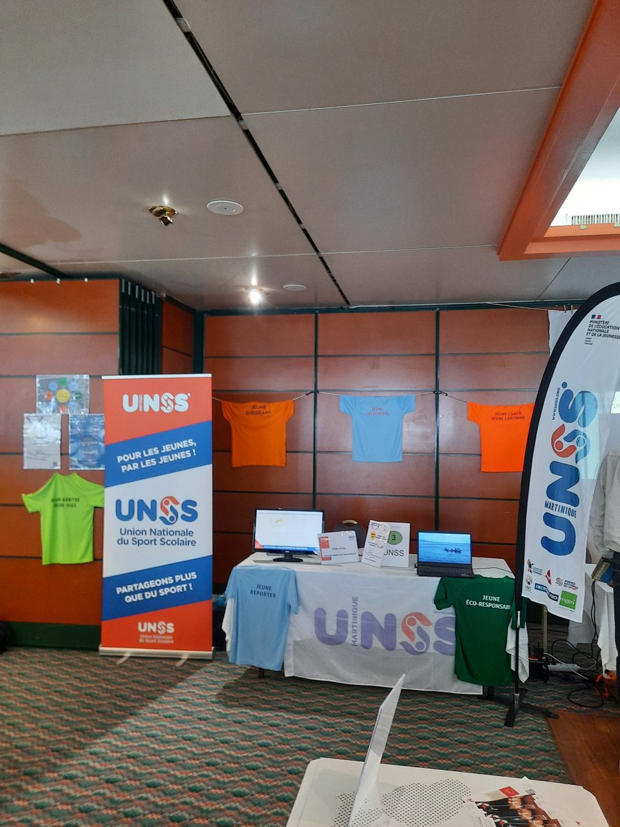Bravo <a href="/acmartinique/">Académie de Martinique</a> pour l'organisation du séminaire de restitution « L’école se mobilise pour une rentrée sereine ». <a href="/MartiniqueUnss/">UNSS MARTINIQUE</a> était présente avec un stand <a href="/unss/">UNSS_National</a>  #Jeuneofficiel #engagement #climatscolaire #bienetrealecole #reussite #rentrée2022