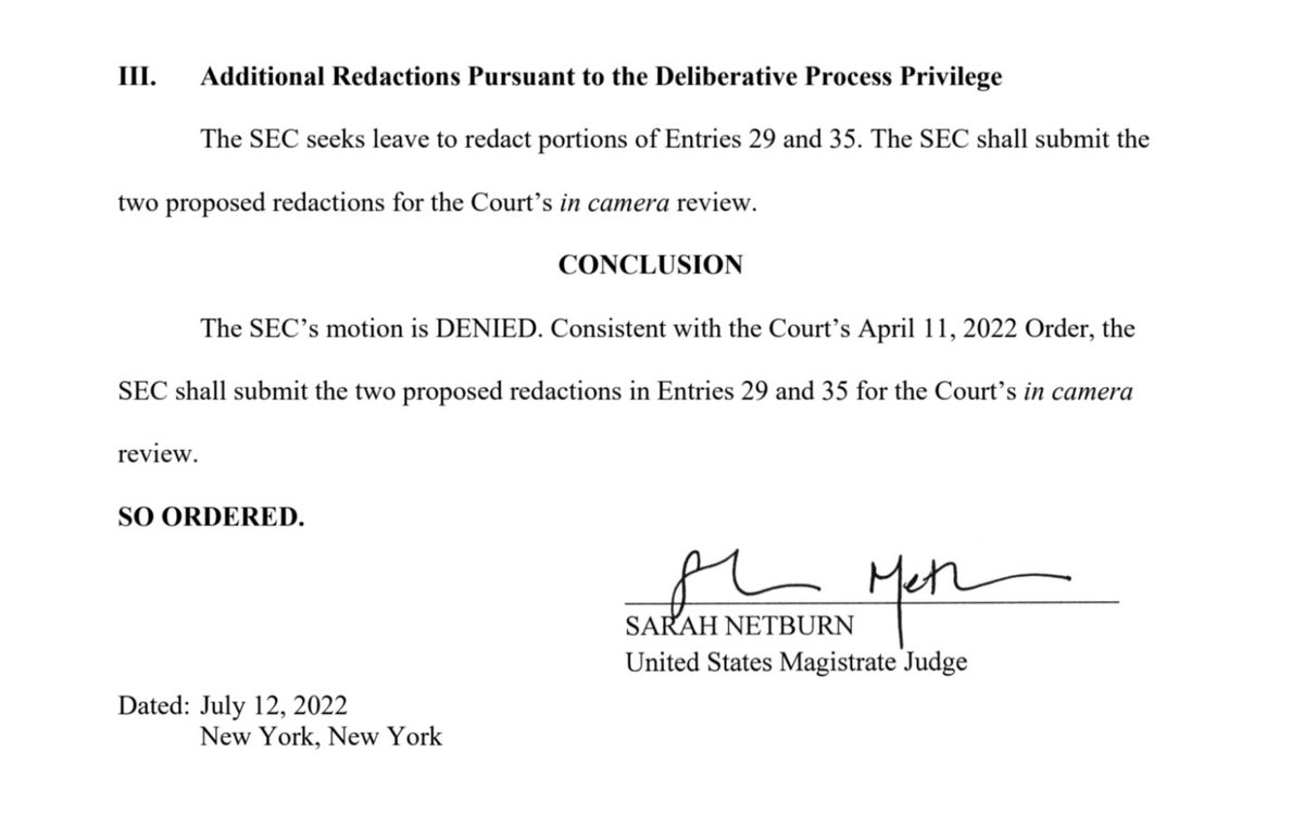 BOOOOOOOOOOOOOOOM!!!!!

The SEC’s Motion Is Denied!

#XRP Is Going To Be The First Digital Asset With Regulatory Clarity 💎