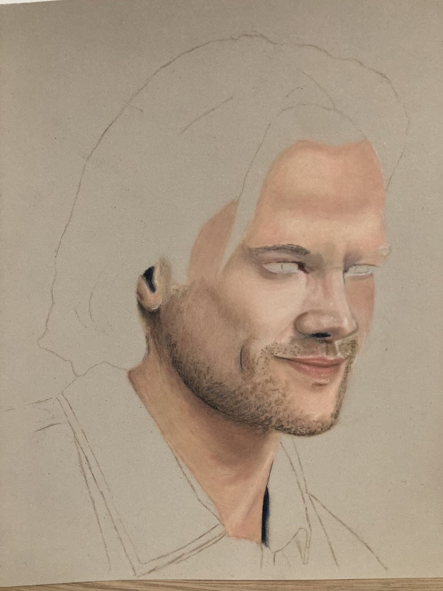 When I’m feeling down I just concentrate on drawing and forget the world for a little bit <a href="/jarpad/">Jared Padalecki</a> #AlwaysKeepFighting #samwinchester #SPNFamily #spnfanart #drawing #art