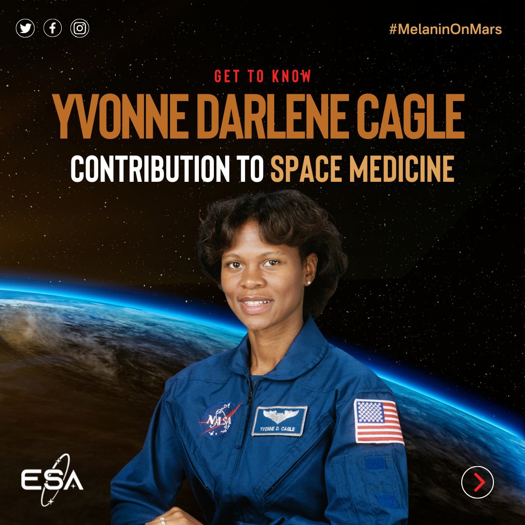 equityinspace's tweet photo. Meet @AstroMD_Yvonne — a NASA astronaut, family physician and a retired colonel in the United States Air Force. Her groundbreaking work is preserving historic NASA space legacy data while, simultaneously, galvanizing NASA’s lead in sustainable energies and more

#MelaninOnMars https://t.co/5xbcKPwf7K