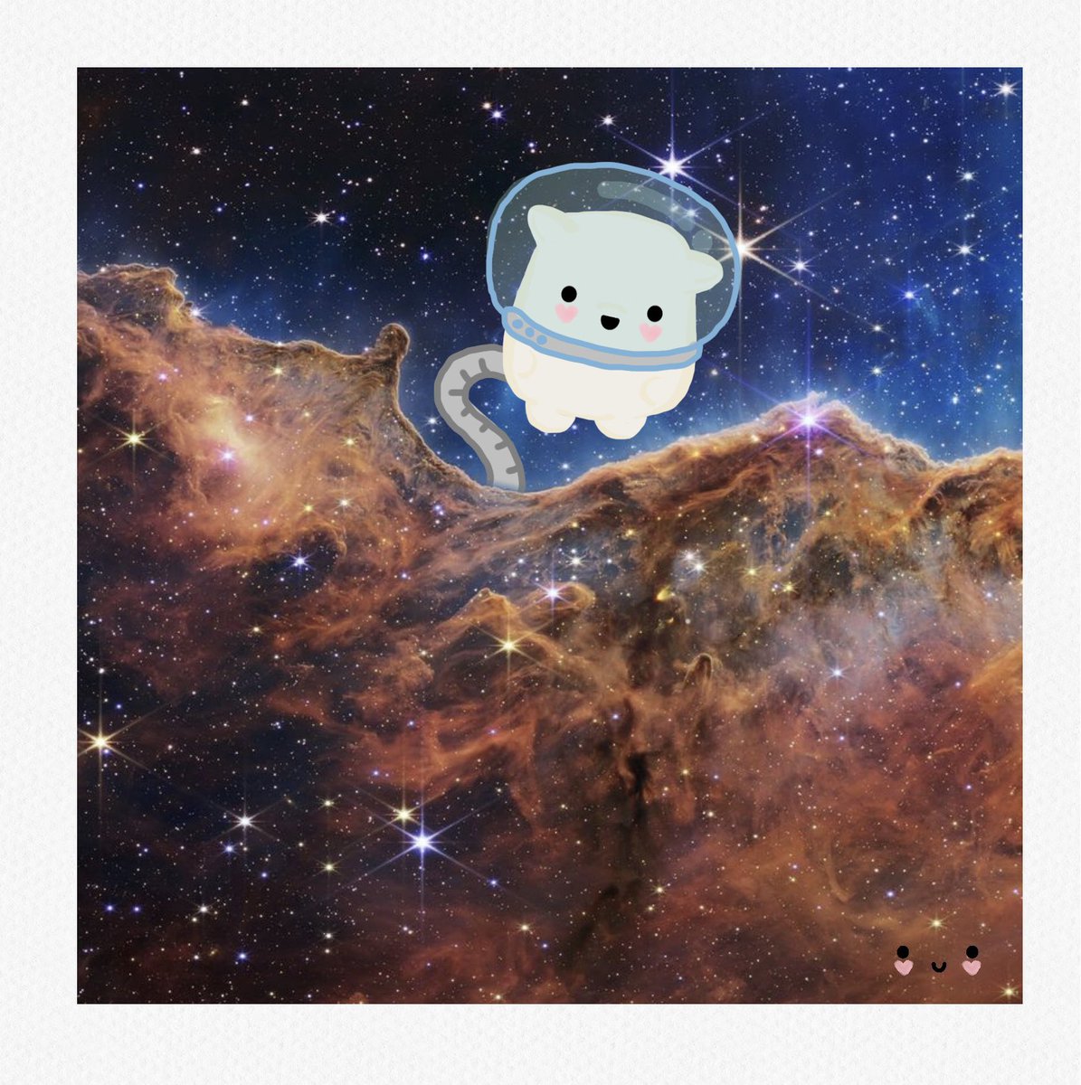 mykawanimals's tweet photo. This week #NASAWebb captured mezmerizing images of the depths of our universe, that invite us to imagine what’s beyond our own existence ✨ #cosmiccliff #universe #spaceexplorers https://t.co/5g7DUwYisL