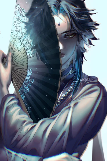 Xiao two part illustration 

#xiao #genshinimpact #digitalart 