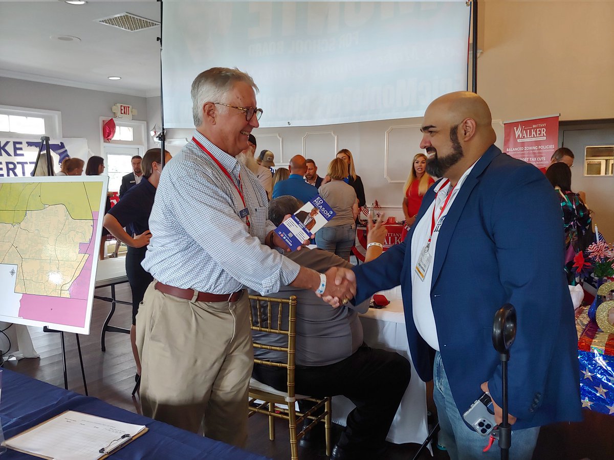 At the Puls of Seminole County Hob Nob; Representing... Not many Dems here. In fact we're both in this picture.