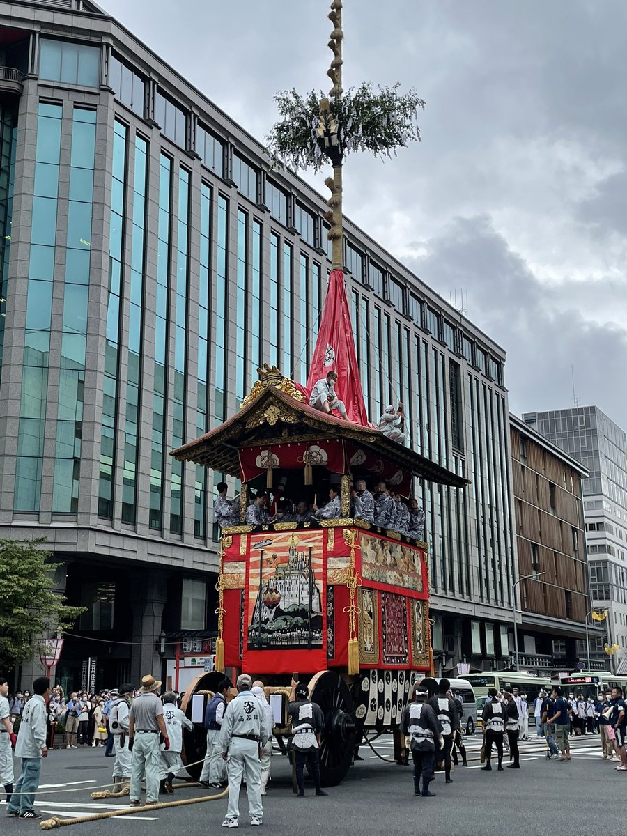 chitaka45's tweet photo. 祇園祭　山鉾曳き初め
Trial tow of Hoko float on July 12 
#kyoto #祇園祭2022 #京都 #曳き初め　#gionfestival #そうだ京都行こう https://t.co/tGojHiWrtN