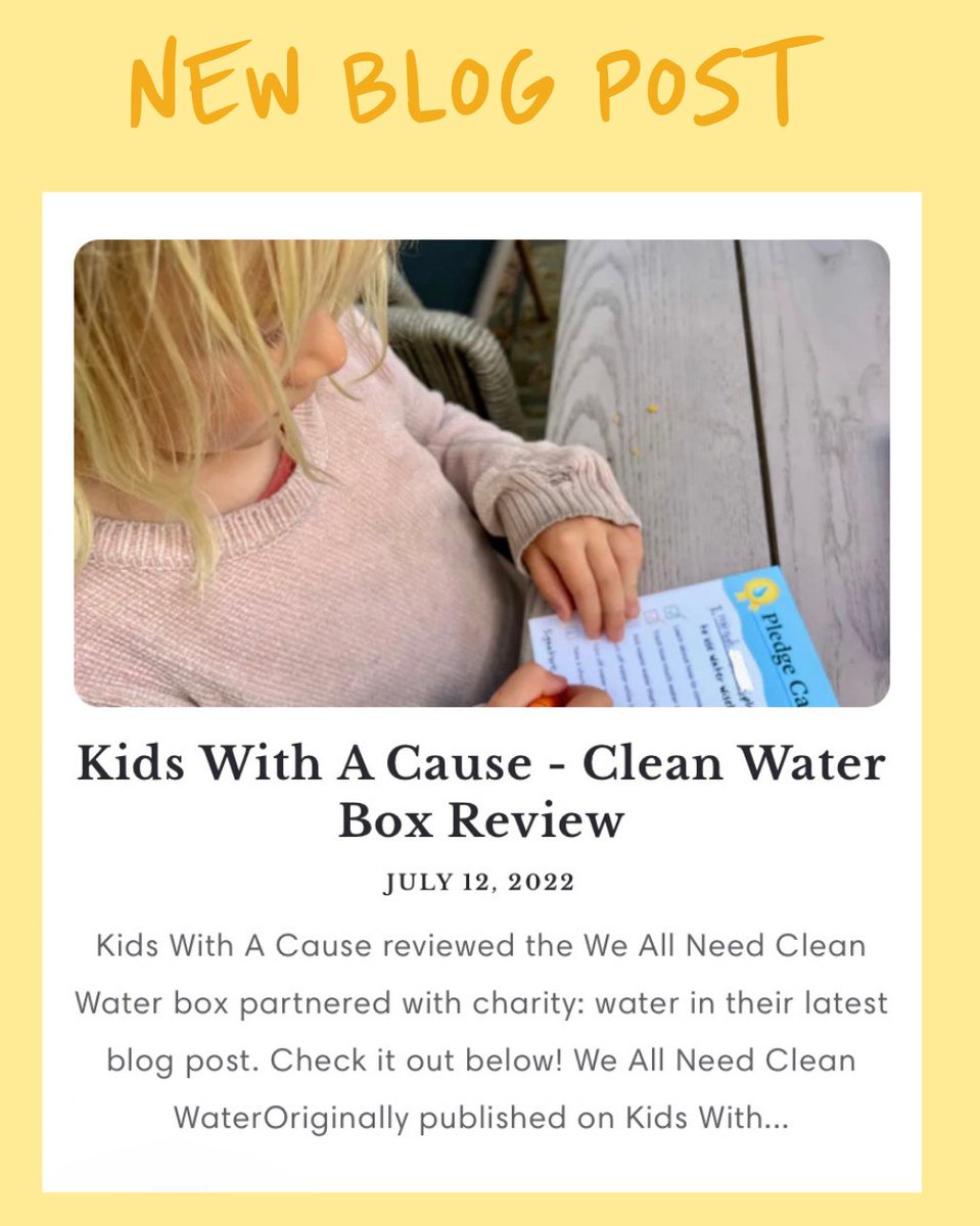 We absolutely loved this review of our Clean Water box partnered with <a href="/charitywater/">charity: water</a> . Be sure to check it out! lnkd.in/gUyfzxQe