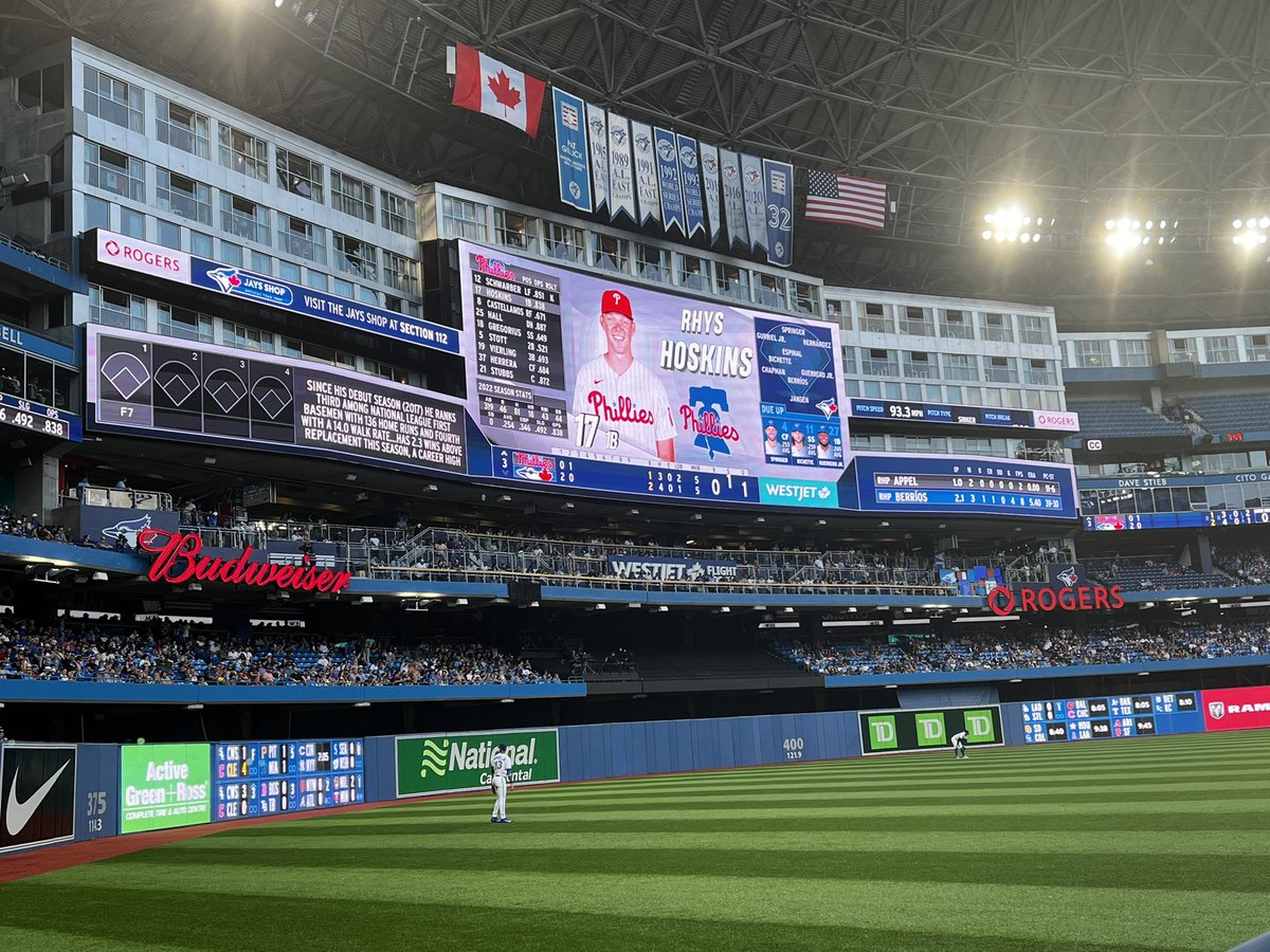 Jimenez10NELSON's tweet photo. MLB stadium # 19
Active 16 out of 30
#BlueJays https://t.co/4f6j08TGJs