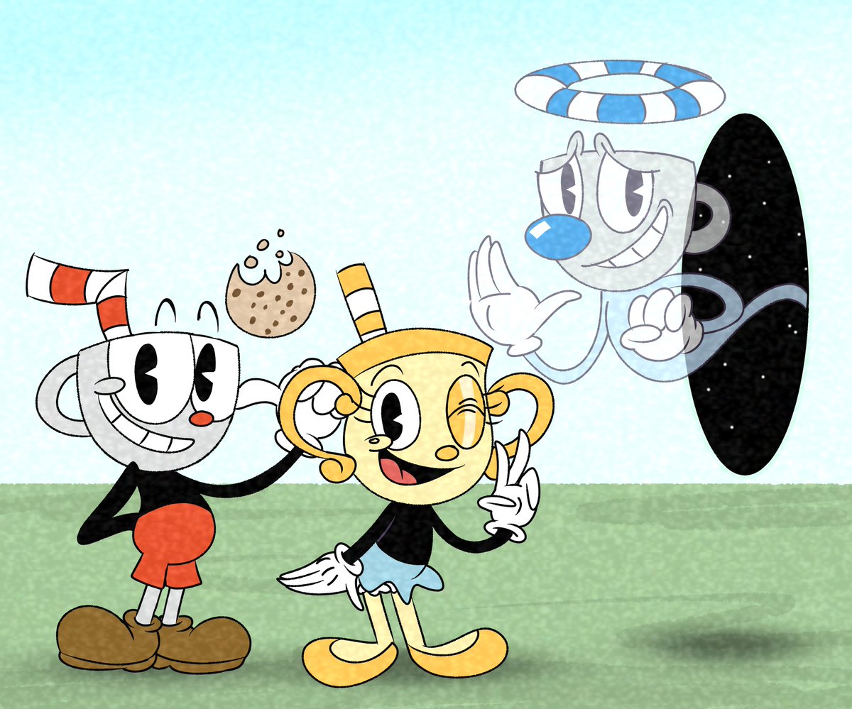 Ppg64xd's tweet photo. Hey girls and boys! I'm back from my break, one of the things I did on my break was play Cuphead: the Delicious Last Course for the First time and I LOVED IT!!♥️
So I drew fanart for the game !

#cuphead #cupheaddlc #mugman #mschalice #moonshinemob #chefsaltbaker #secretbossfight https://t.co/VdqOnz8CoZ