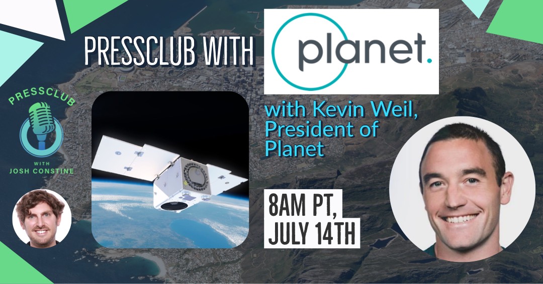 Satellites are awesome, huh? Well @Planet built &amp; operates 200! Come chat about their impact on defense, journalism, and ethics with @KevinWeil. clubhouse.com/event/M4ZNANE7