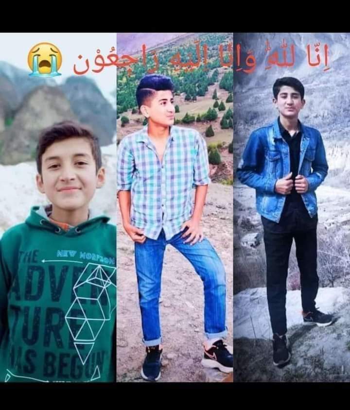 سمائیر نگرسے تعلق رکھنے والے یہ تین  خوبصورت بچے موٹر سائیکل حادثے میں زندگی کی بازی ہار گئے۔۔۔اللہ تعالی ان کی مغفرت فرمائے آمین ۔۔۔۔۔۔ نوجوانوں سے گزارش ہے کہ وہ بائیک چلاتے ہوئے احتیاط کا مظاہرہ کریں