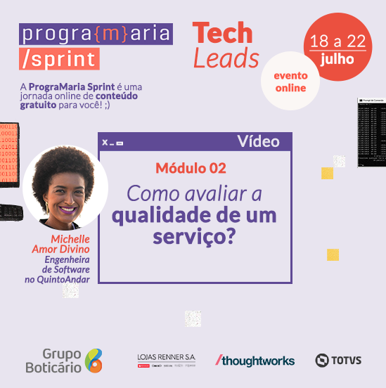 programaria's tweet photo. A #PrograMariaSprint é totalmente gratuita!
E o módulo 2 vai te mostrar como analisar, diagnosticar e solucionar situações problemáticas recorrentes!
Essa é a última semana de inscrição, por isso, não perca tempo e se inscreva no link da bio! https://t.co/L1PIyUOSiI