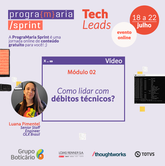 programaria's tweet photo. A #PrograMariaSprint é totalmente gratuita!
E o módulo 2 vai te mostrar como analisar, diagnosticar e solucionar situações problemáticas recorrentes!
Essa é a última semana de inscrição, por isso, não perca tempo e se inscreva no link da bio! https://t.co/L1PIyUOSiI