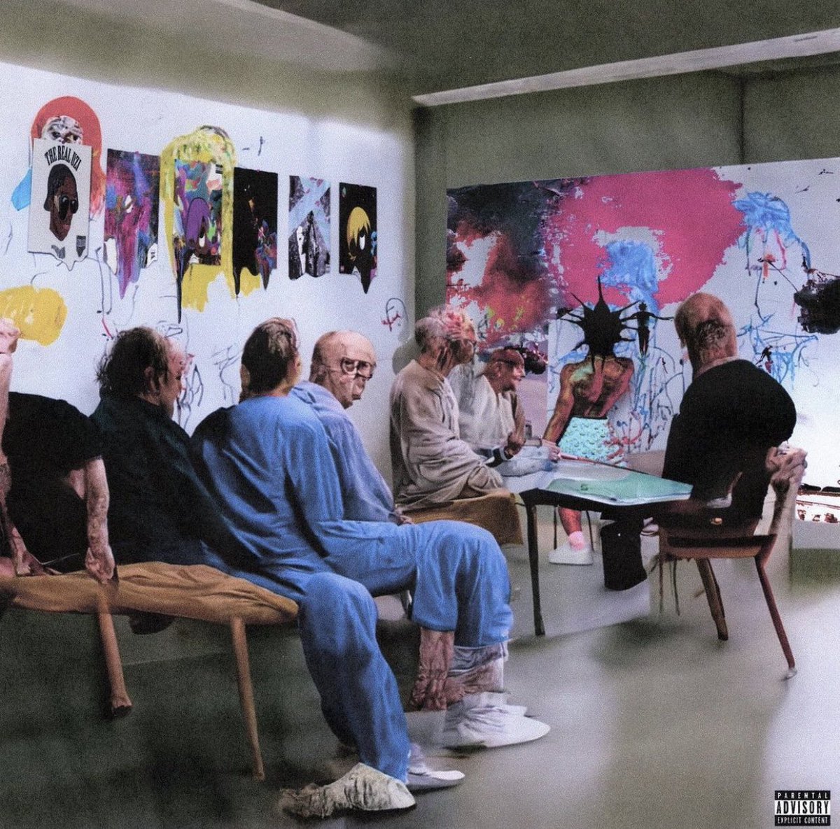 LATE ASF, but we get new uzi music finally, Red White ep before the P!NK Tape 🔴⚪️🐐 this cover is sickk.