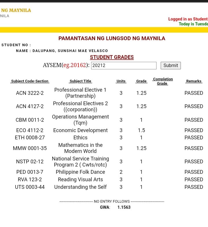 itsme_sunshai's tweet photo. PISO PARA SA LAPTOP, PISO PARA SA PANGARAP 💻✨
Ako po si Sunshai Mae Dalupang, incoming 2nd year student po ng Pamantasan ng Lungsod ng Maynila sa kursong BS Accountancy.
#PisoParaSaLaptop #PisoForLaptop https://t.co/Ifmenn91oX