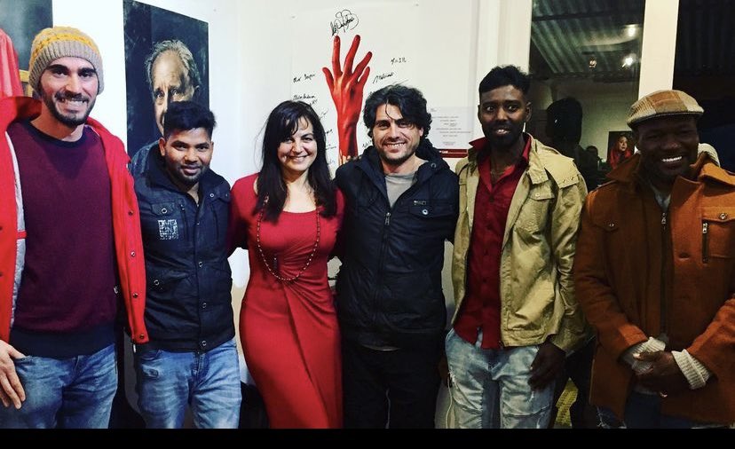 LizDeepJones's tweet image. The inspiring @thanush_selva speaking out for #RefugeeRights He was locked up for 8yrs in indefinite detention &amp;amp;now an advocate for #HumanRights #RefugeesWelcome #PermanentResidency Check out his story in my #WeBleedTheSame #documentary @ourANU #pic @TimBauerPhoto @canberratimes