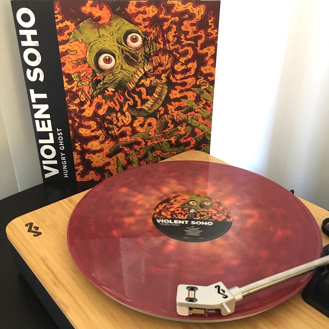 trentslatts's tweet photo. I first saw Violent Soho in 2008. They've been a huge part of the Brissie music scene as long as I've been going to gigs. Hungry Ghost is in my all-time top 5 albums. I wear one of my many Violent Soho tees at least once a week. Absolute legends. #hellfuckyeah https://t.co/rQEVmq5ZwF