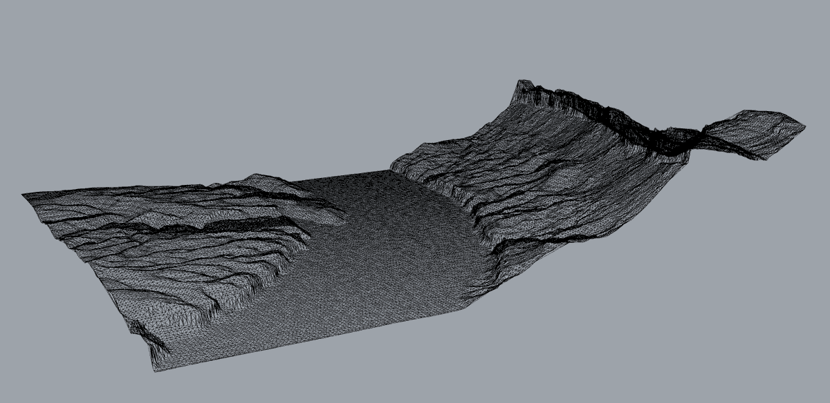 OpenTopography's tweet photo. Trend: OT users are interested in 3D modeling. Here's a #Jupyter notebook that demos how to subset/thin point cloud datasets using a voxel > triangulation > surface mesh workflow to export a .STL file that can be opened in 3D modeling software: https://t.co/6fmRRk47iP by @_nbqs https://t.co/wKYscH1qfU