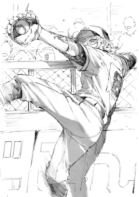 [Outfielder today...]
Robbing Home Run!!

#drawluca 