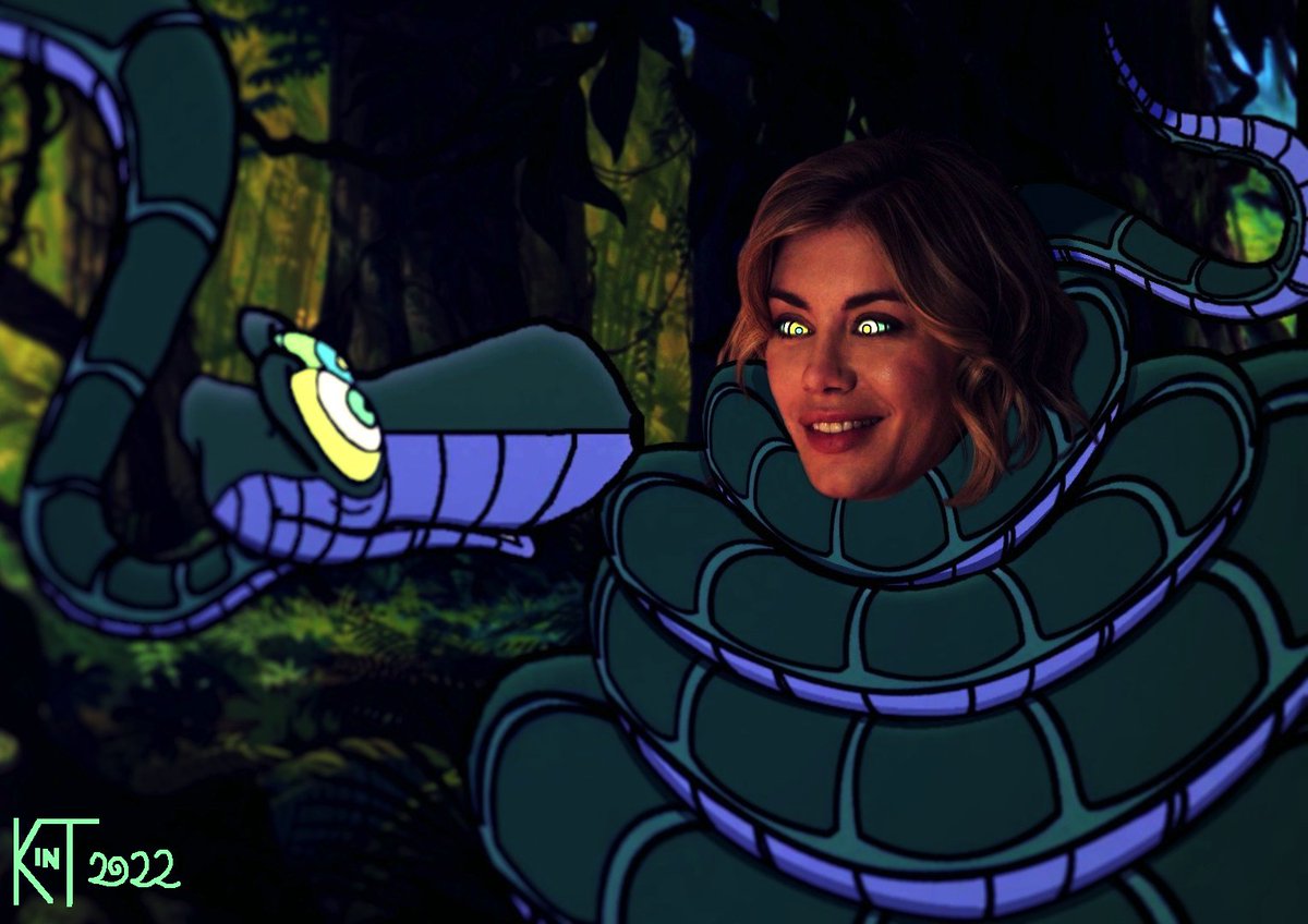 kaaintraining's tweet photo. Jennifer is new to Kaa's coils, so the sinister serpent is Testing The Waters in my new story : https://t.co/9gxYq2PLPt https://t.co/khyK9CTaL2
