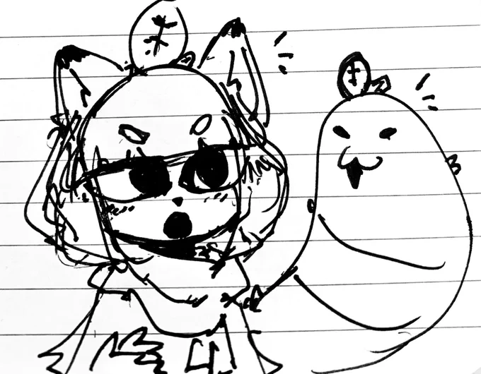 Doodles during work of Kiki and Nunu 