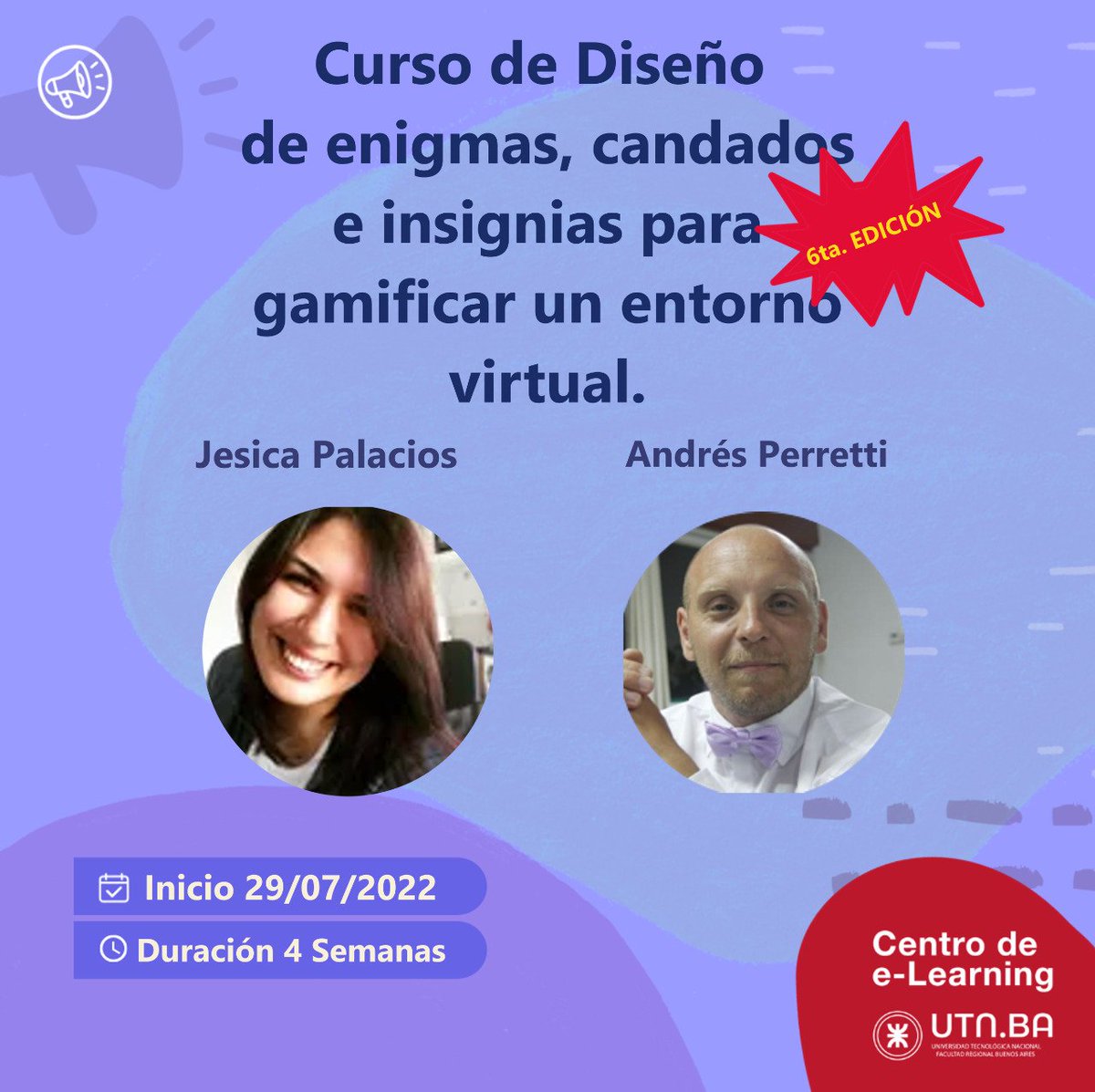 andresperretti's tweet photo. La Diplomatura Universitaria en Gamificación para escenarios virtuales, es un trayecto formativo en formato de talleres que surge a partir de las demandas institucionales de formación en recursos digitales gamificados para los entornos virtuales. 
Info: link en mi perfil. https://t.co/8J8nCBOsMH