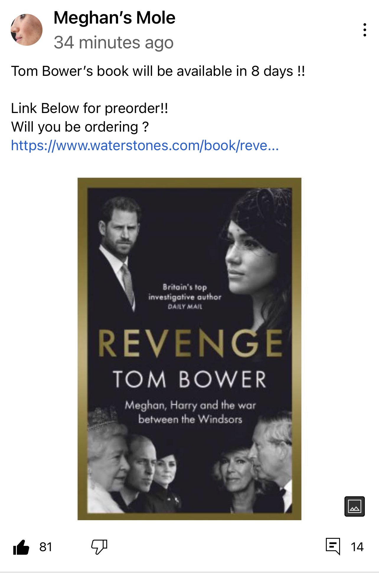 CiciTee on Twitter: "Tom Bowers book on harry and Meghan markle the
