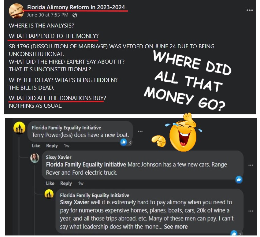 MsBlakeTaylor's tweet photo. @michelbuhler How much did you collect for SB1796 & how did you spend it? The ppl who donated have a right to know. They could've achieved global settlements with a fraction of the $$$ they've given FFF
#TimeForAudit
@1stFamilyCounts @lzathey @fiveash_camille @enforcethelaw22 https://t.co/u2GMjLIIgD