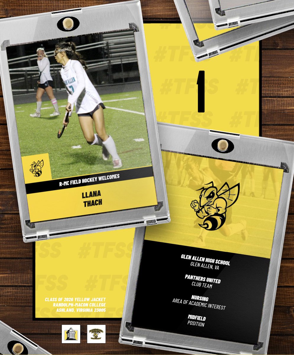 𝚁-𝙼𝙲 𝙲𝚕𝚊𝚜𝚜 𝚘𝚏 𝟸𝟶𝟸𝟼 🐝
# 𝟭 𝗟𝗟𝗔𝗡𝗔 𝗧𝗛𝗔𝗖𝗛 
🏫 Glen Allen High School / Panthers United
🏑 Midfield
📚 Nursing

⚫️🟡 #tfss