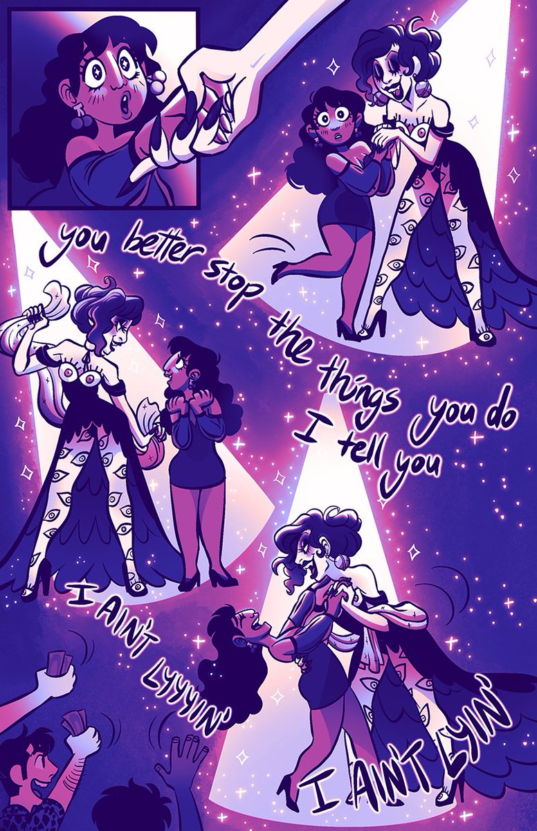 KingFatKat's tweet image. Time for a fresh new @sticknpokecomic  tweet

@mdlabick and I are currently working on a romance comic together! Follow Mal as she goes on tour with her favorite band, the Crawmamas~

Read on Tapas!: tapas.io/series/Stick-n…
Read on Webtoon!: tinyurl.com/23yytuz9