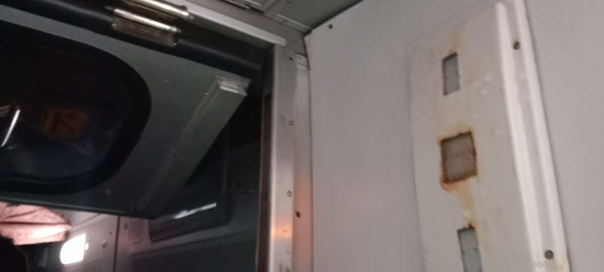 anil_colonel's tweet photo. Gadi no 14116 Dr Ambedkar nagar express coach no 171584/C(A1) Me coach me barish hone chat se pani aa rha hai 
Good governance 
Modi ji shame shame 
@RailMinIndia #DearNothing https://t.co/4atHqT7Rdp