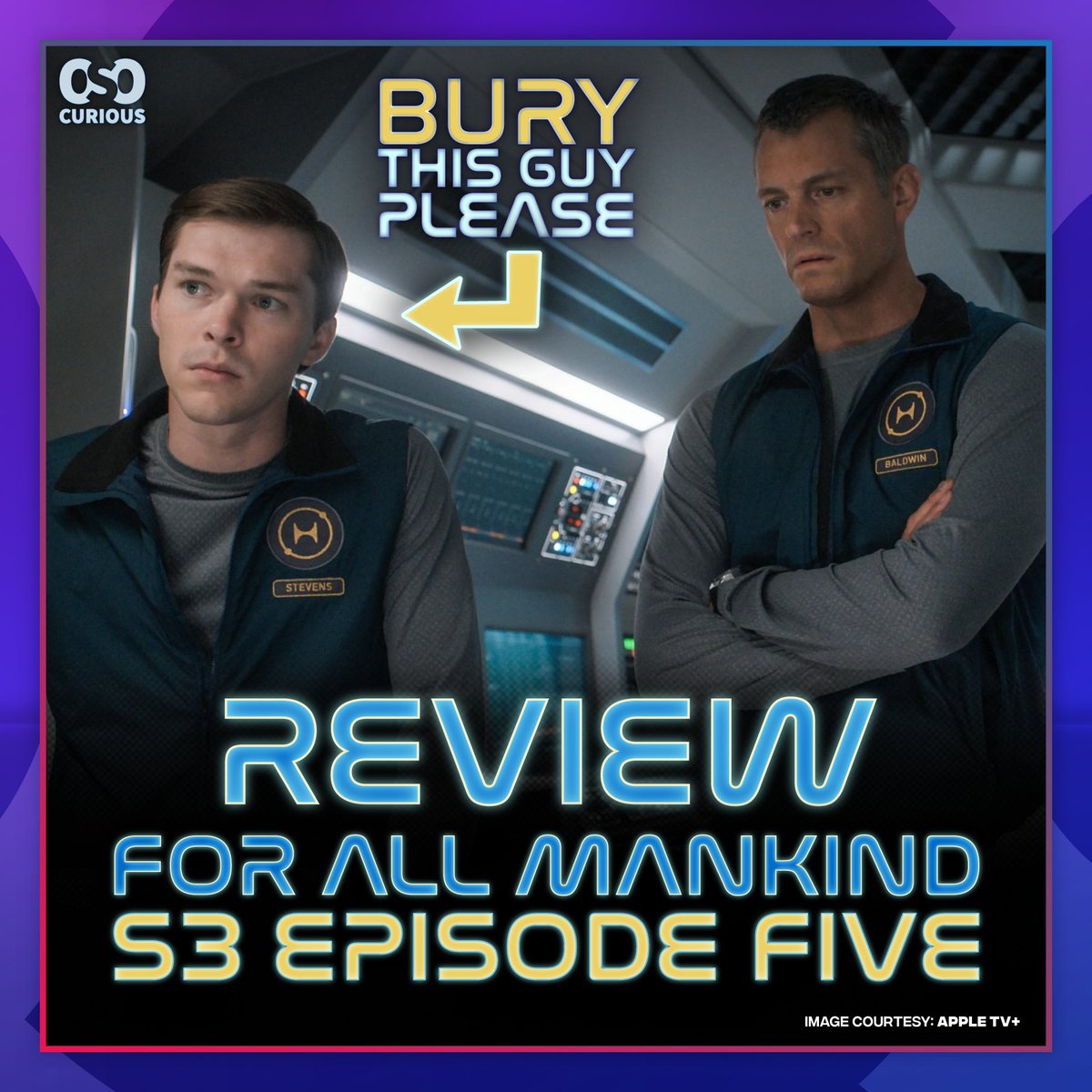 oso_curious's tweet photo. #ForAllMankindS3 Episode Five Review
https://t.co/uhJBEZiJi1
Can Ed bury this Stevens kid already?!
For All Mankind Episode Reviews: https://t.co/a8iaPibMv3
#JoelKinnaman #ShantelVanSanten #DannyStevens #ForAllMankind #SciFiShows #TVReview https://t.co/S1TKIyjEbA