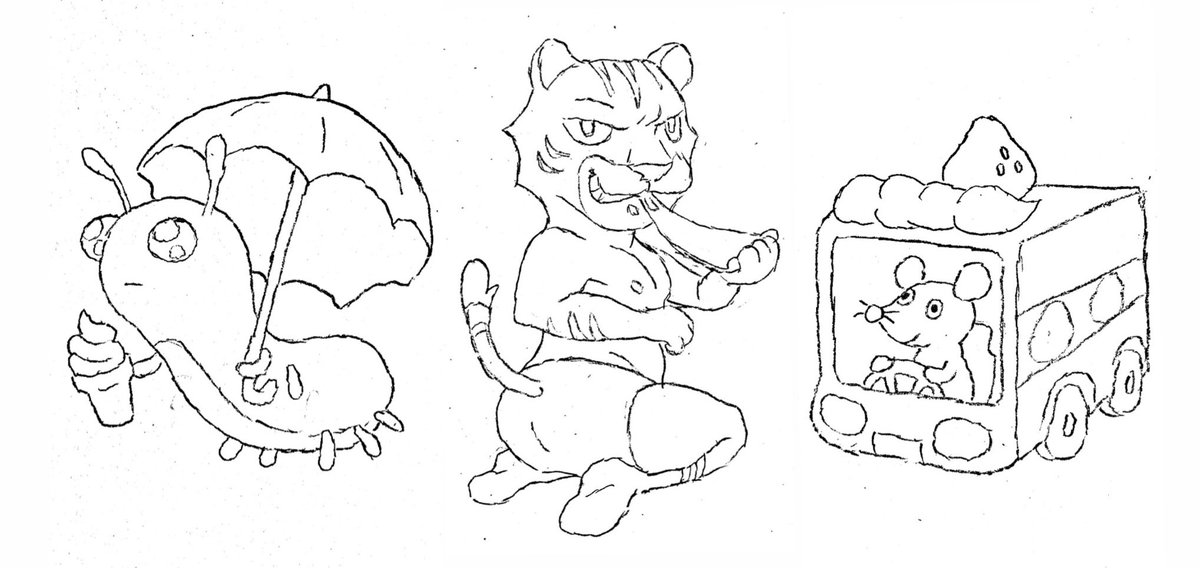 sketchbook drawings on instagram based on emoji prompts 