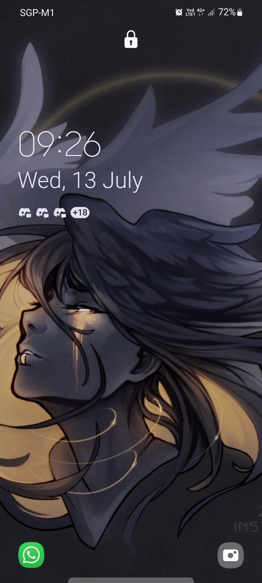 <a href="/crowcourier/">空雨🌧Kuu</a> How long ago did you draw this because I've had this as my lockscreen for awhile now...