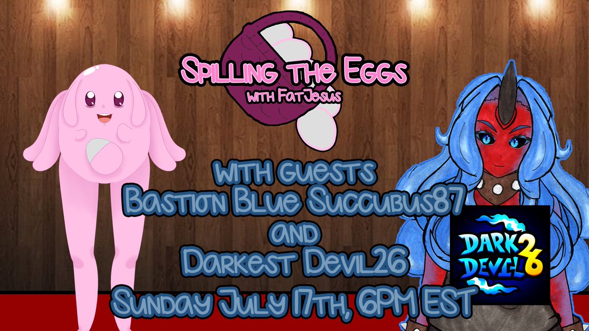 Fat Jesus📏🦵🥚 (@_fatjesus_) on Twitter photo ALSO! This Sunday is another episode of Spilling the Eggs! <a href="/87BastionVtuber/">Bastion Blue Succubus 87</a> is on this episode and the homie <a href="/Darkest_Devil26/">DarkDevil26/Brendan</a> is joining her! <a href="/ReaperSNW/">Your Favorite Snowman</a> will probably be here as usual. PLUS I've hired writers, so if things aren't funny, blame them. #VTuber #Streamer ALSO! This Sunday is another episode of Spilling the Eggs! <a href="/87BastionVtuber/">Bastion Blue Succubus 87</a> is on this episode and the homie <a href="/Darkest_Devil26/">DarkDevil26/Brendan</a> is joining her! <a href="/ReaperSNW/">Your Favorite Snowman</a> will probably be here as usual. PLUS I've hired writers, so if things aren't funny, blame them. #VTuber #Streamer