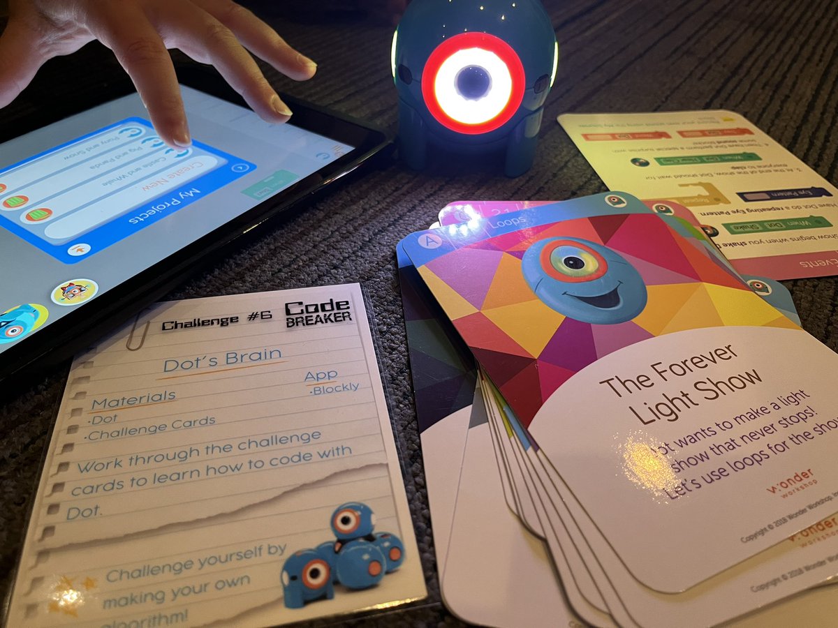 MrsBartholomew0's tweet photo. Summer Learning has never been so much fun! Getting the chance to have hands on learning to code all different types of robots was amazing! Can’t wait for more learning tomorrow and to bring this new knowledge into our Kindy Classes @mraspinall ! @codebreakeredu  @McMenemyTweets https://t.co/tUb41UK20N