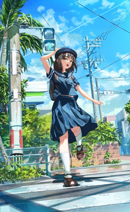 空気を感じるイラストを描いています。 #PortfolioDay 