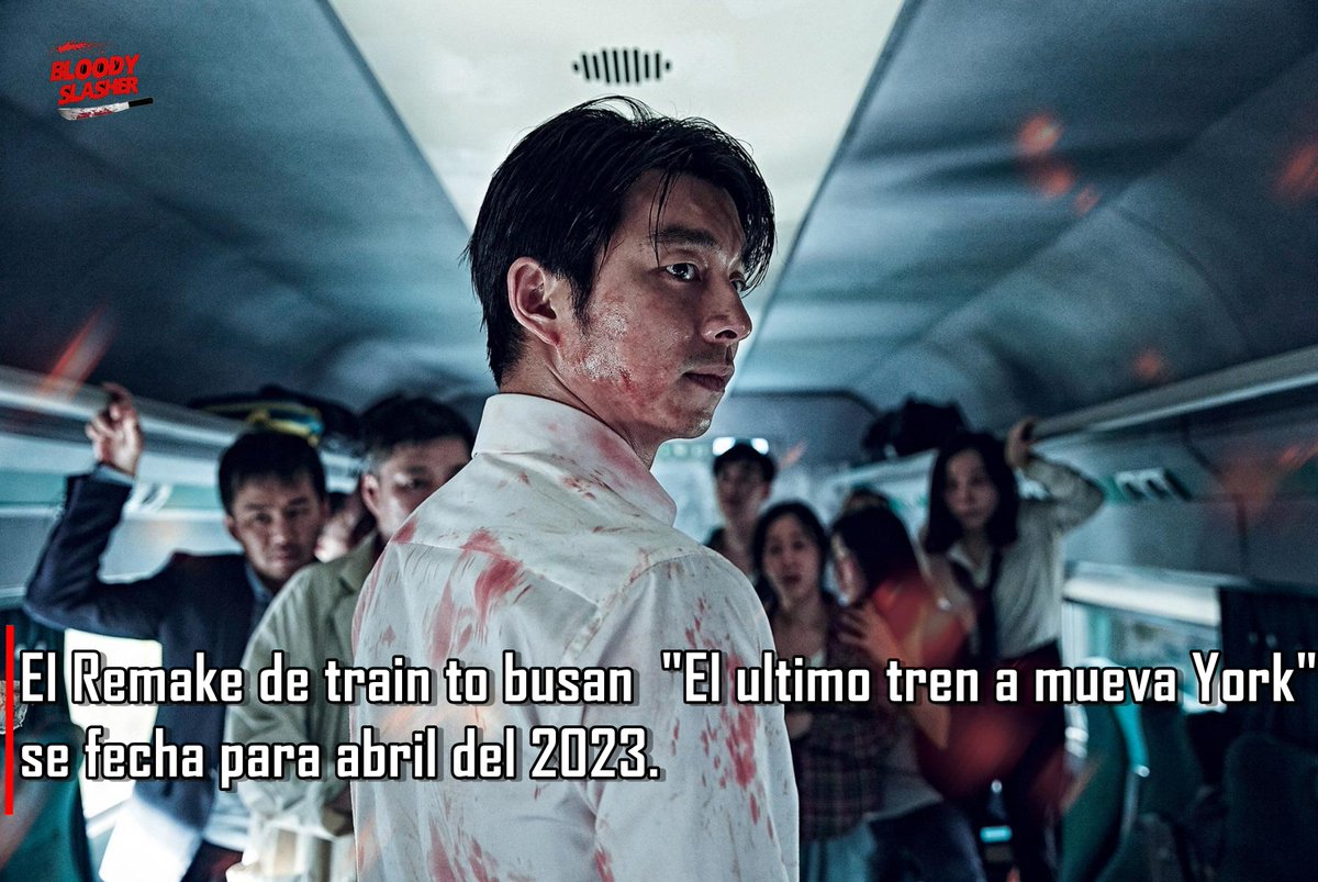 bloody_slasher's tweet photo. Timo Tjahjanto quien dirige el remake de la conocida película Sur Coreana “Train to Busan” para New Line Cinema llamada “The Last Train to New York” confirmo que se ha movido su fecha de estreno para el 21 de abril del 2023.
#Bloodyslasher #cinedeterro https://t.co/3L8J3yGGeW