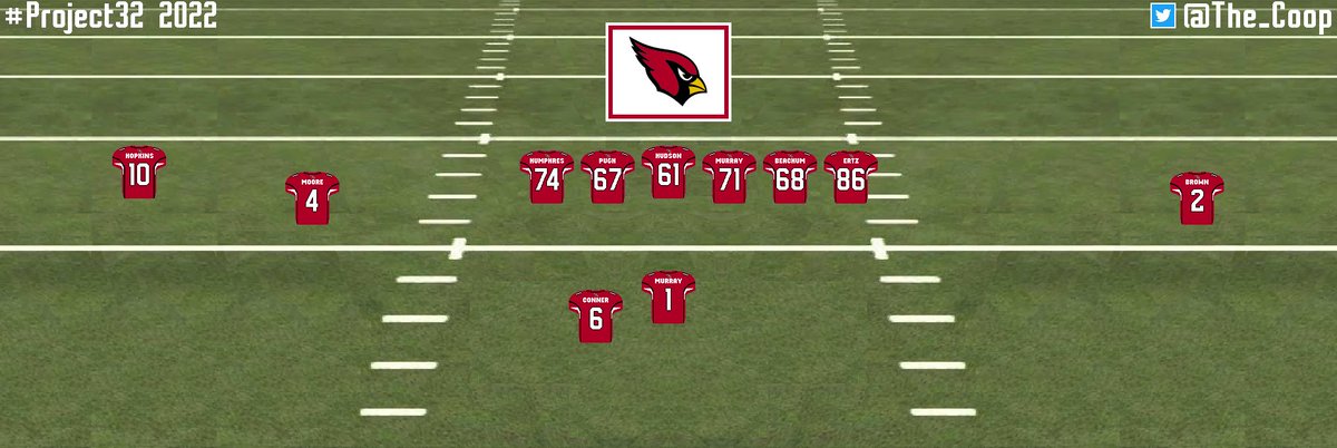 #Project32 is under way! I will be dropping 1 team every day for 32 days leading up to the start of the 2022 NFL Season...Here is a snapshot of the graphics we use as part of this project from <a href="/The_Coop/">Coop</a> that outlines 11 Personnel for the AZ Cardinals...

Thread...