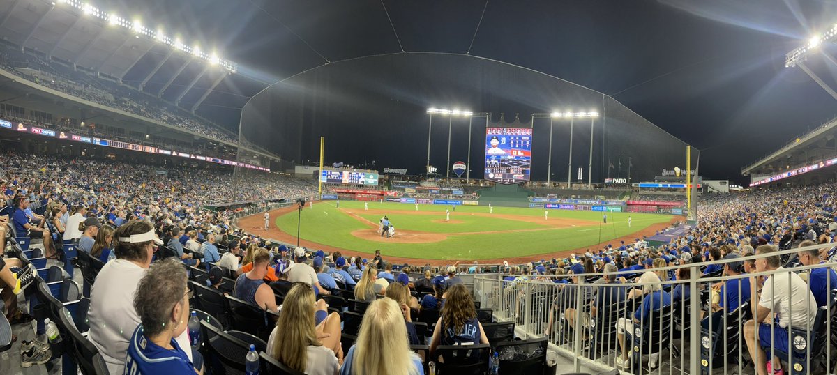 jaredfreemon's tweet image. Great game and seats at the @Royals!