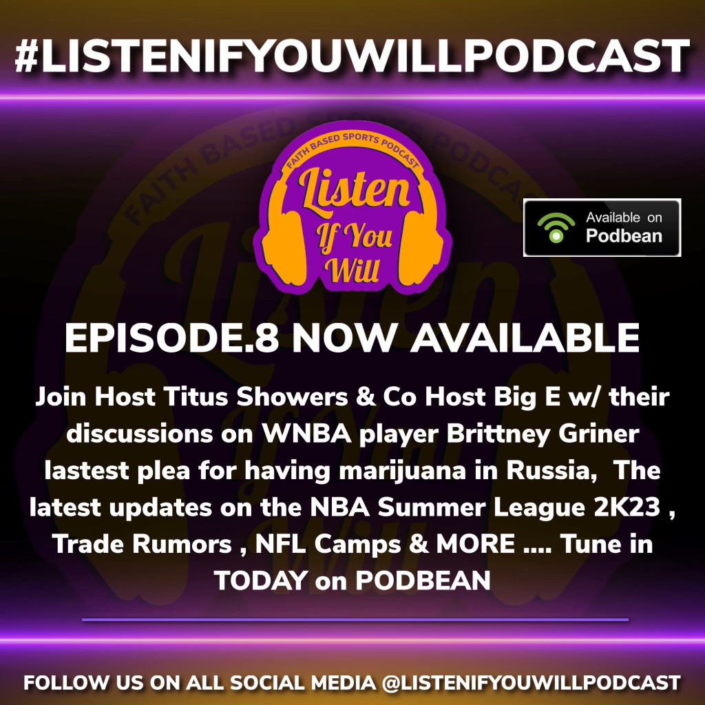 ListenIfyouWil1's tweet photo. Check out the New Episode of The Listen If You Will Sports Talk Podcast w/ the Host @iamtitusshowers and C-Host Big E. Click, Like, Subscribe and Share!!! https://t.co/2yxumIuvzW