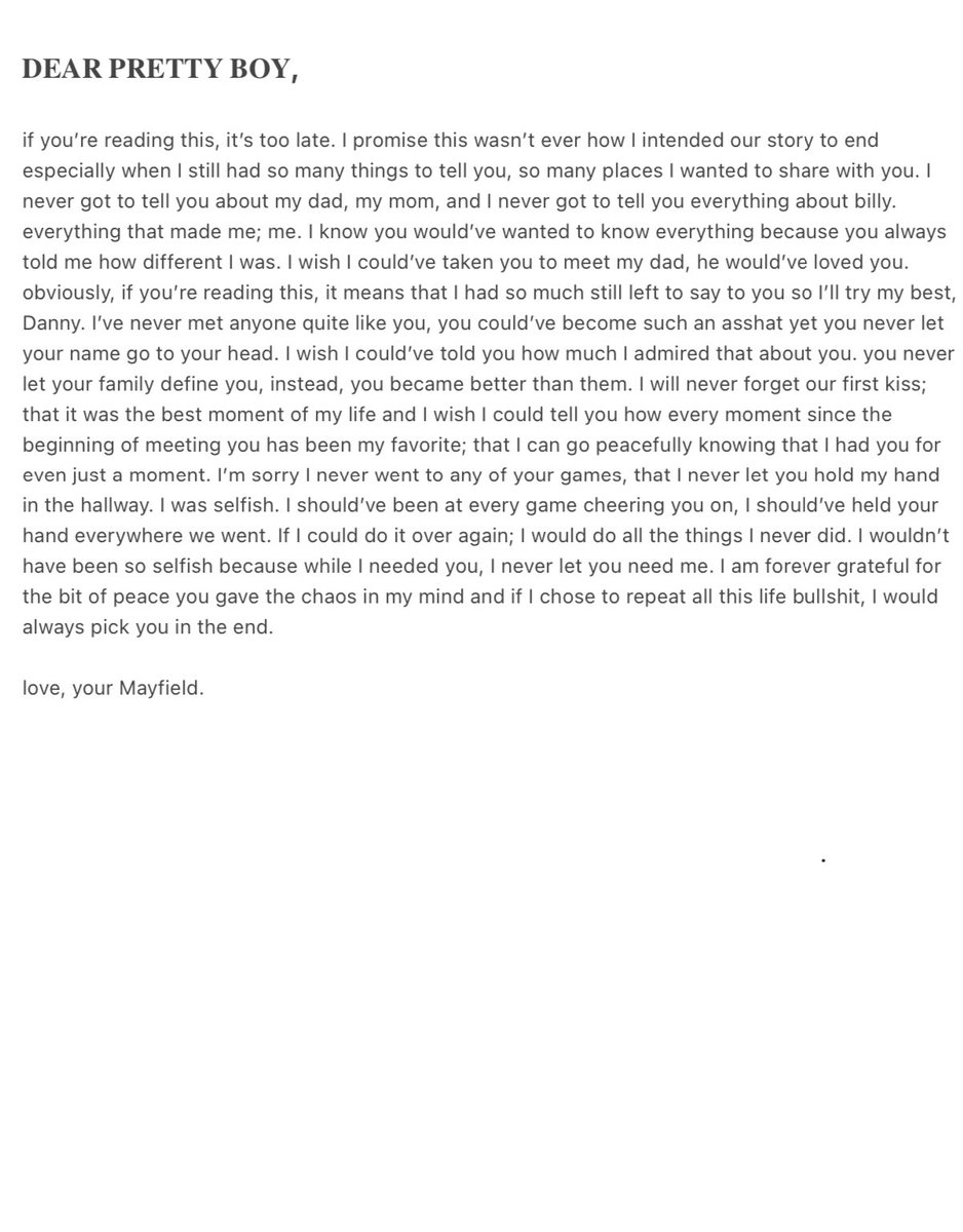 — dear daniel kline,