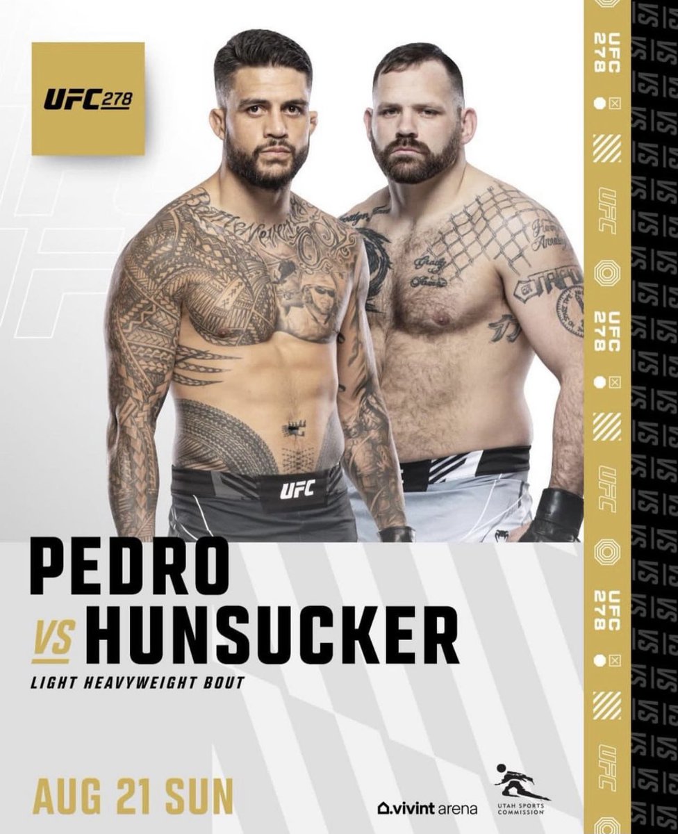 He’s back on next month!! 👊 #UFC278 #TeamPedro @tyson_pedro_