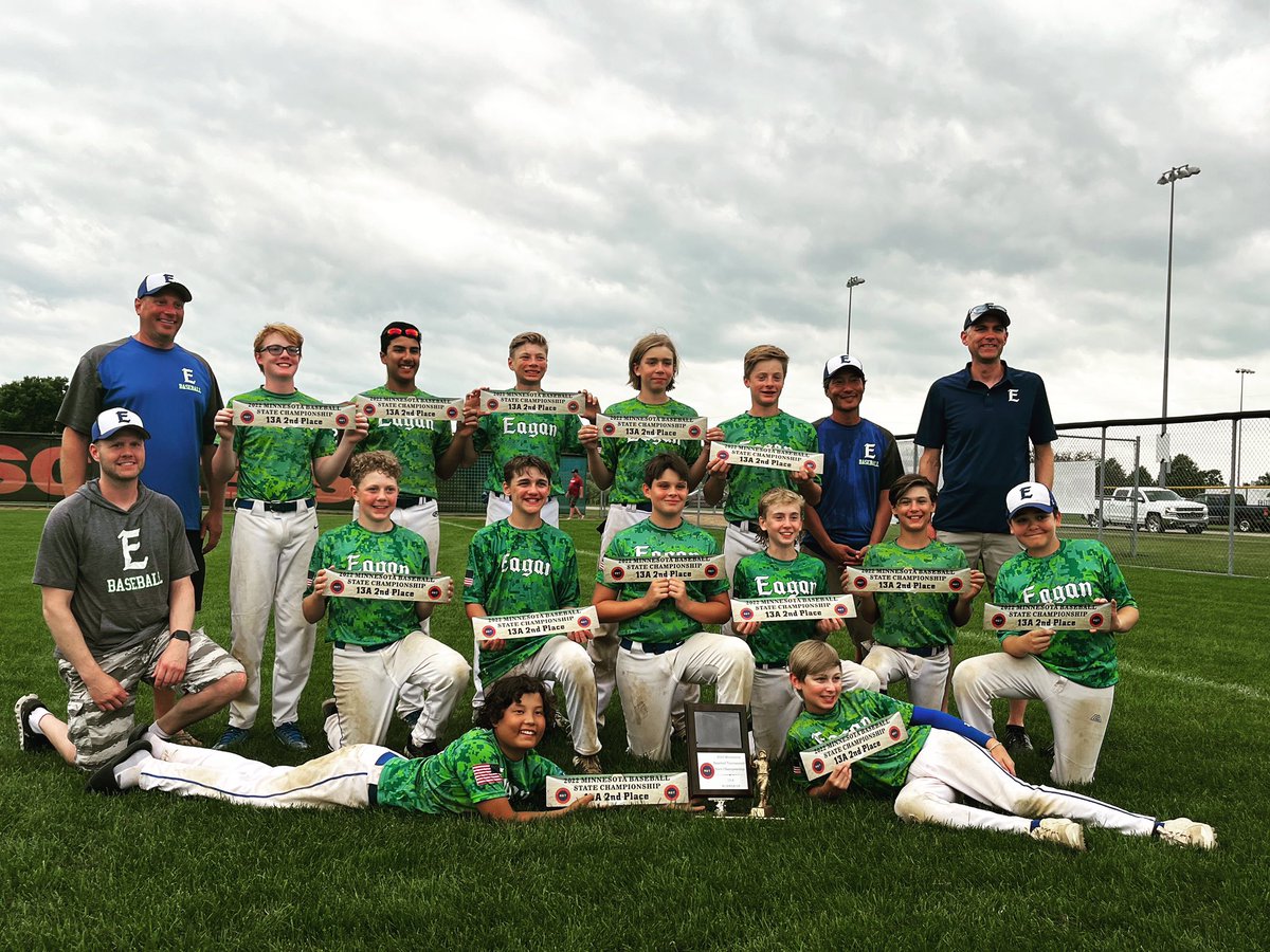 EaganBaseball's tweet photo. 13A took 2nd place at the MBT state championship this weekend in Rochester!  It was an exciting journey to get there. They came from behind in the quarter final game to win with a walk-off in the 7th and won the semi-final game in extra innings!!! https://t.co/r1Mmgsm3qw