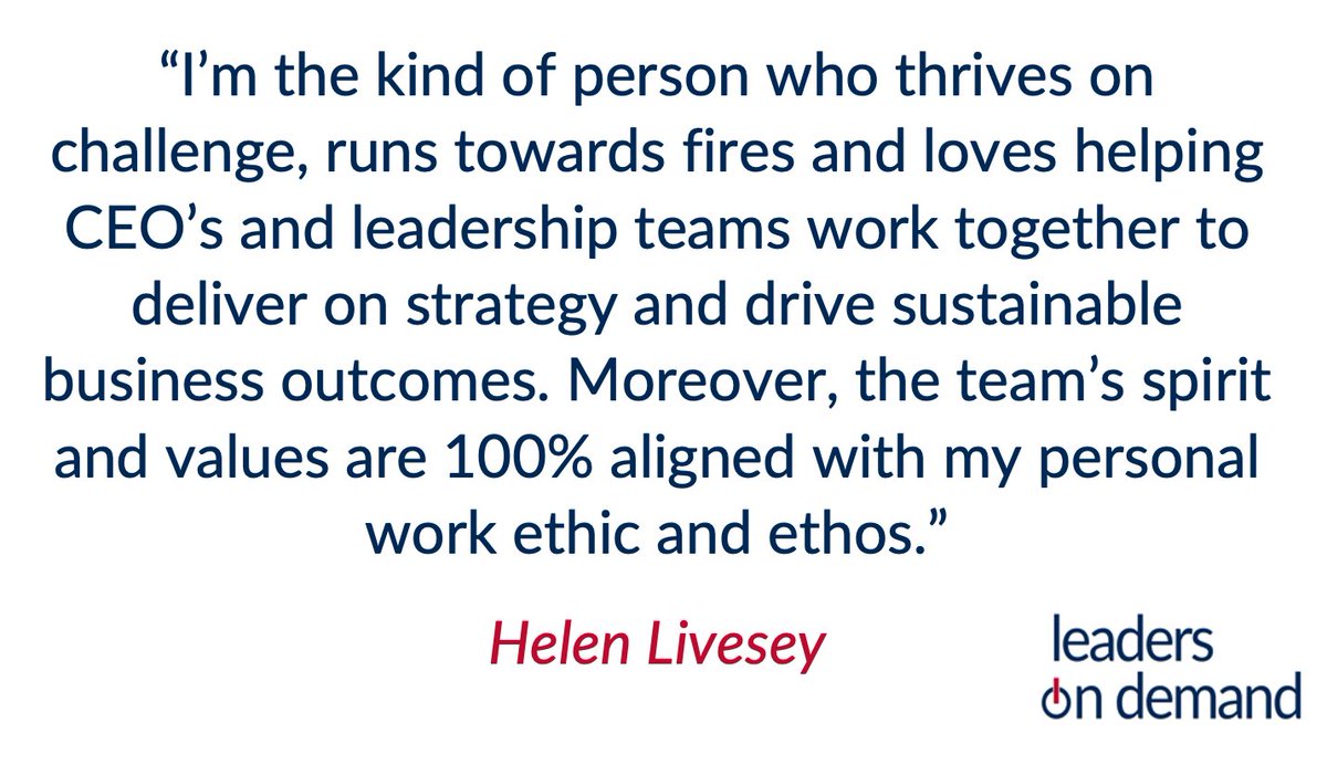 High energy, resilient and calm under pressure, Helen Livesey thrives on challenge and loves supporting CEO’s and executive teams drive transformational change in the face of complexity, ambiguity, and adversity.
She brings over 25 years’ international c-suite experience.